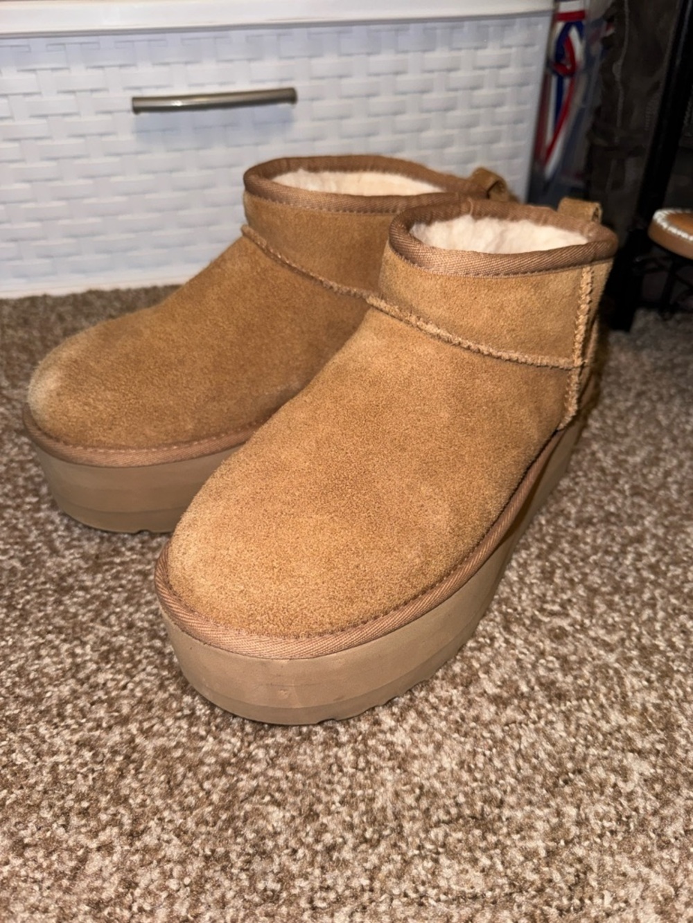 UGG Chestnut Ultra Mini Platform Boots